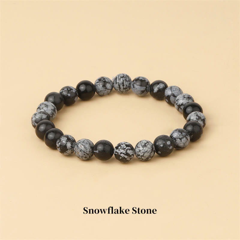 Fortune Jewel Natural Stone Quartz Healing Beads Bracelet