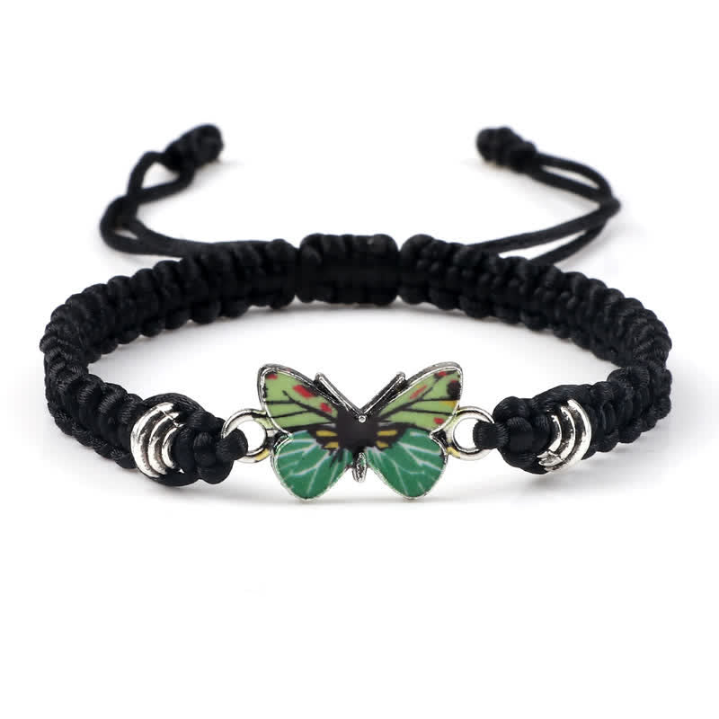 Fortune Jewel Butterfly Freedom Love String Charm Bracelet