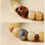 Fortune Jewel Natural Bodhi Seed The Lord of the Corpse Forest Om Mani Padme Hum Wisdom Bracelet