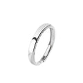 Fortune Jewel 925 Sterling Silver Sun Moon Protection Adjustable Couple Ring