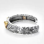 Fortune Jewel Koi Fish Grass Pattern Prosperity Wealth Bracelet Bangle
