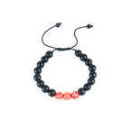 Fortune Jewel Black Obsidian Luminous Glowstone Strength Bracelet