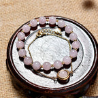 Fortune Jewel Sun Stone Strawberry Quartz Crystal Positive Bracelet
