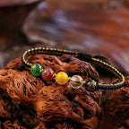 Fortune Jewel Five Directions Gods of Wealth Agate Handmade Protection String Braid Bracelet