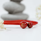 Fortune Jewel FengShui Lucky Red String Ceramic Bracelet