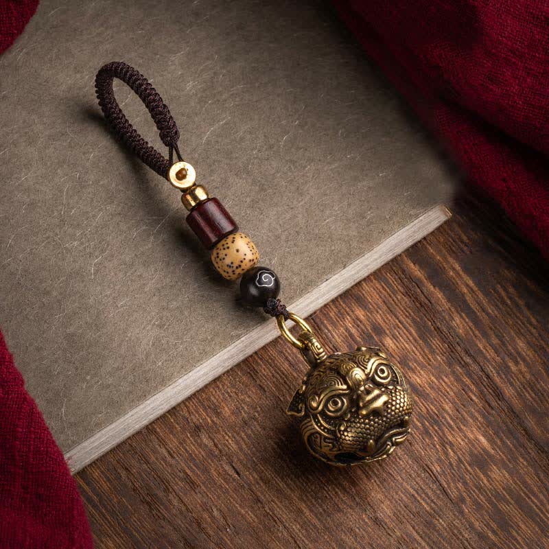 Fortune Jewel PiXiu Wealth Copper Key Chain