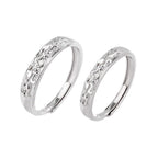 Fortune Jewel 925 Sterling Silver PiXiu Balance Adjustable Couple Ring