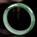 Fortune Jewel Natural Jade Fortune Blessing Bangle Bracelet