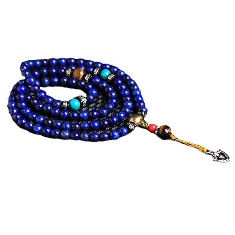 Fortune Jewel 108 Beads Lazurite Positive Bracelet Mala