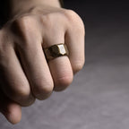 Fortune Jewel Tibetan Simple Design Copper Wealth Ring