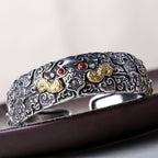 Fortune Jewel FengShui Engraving PiXiu Blessing Bracelet Bangle