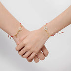 Fortune Jewel "Wishing You Peace and Protection" Jade Red Rope Bracelet Includes Gift Message Card Fortune Jewel