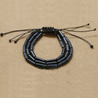Fortune Jewel Black Onyx Bead Support Protection Bracelet