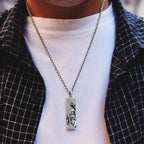 Fortune Jewel Tathagata Buddha Strength Protection Amulet Lucky Vintage Style Pendant Necklace Fortune Jewel