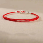 Fortune Jewel 925 Sterling Silver Auspicious Clouds Peace Buckle Safe And Sound Bracelet Anklet