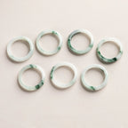 Jadeite "Flowing Green" Ring – Elegant & Timeless