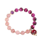 Fortune Jewel Natural Strawberry Quartz Pixiu Love Bracelet
