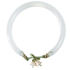 Fortune Jewel Lily of the Valley Flower Happiness Strength Bracelet Bangle