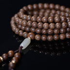 Fortune Jewel 108 Mala Beads Rosewood Jade Calm Bracelet