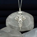 Fortune Jewel Lotus Luck Wealth Necklace Pendant
