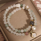 Fortune Jewel Double Layer Jade Shell Luck Bracelet