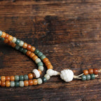 Fortune Jewel Bodhi Lotus Mala Harmony Necklace Bracelet Fortune Jewel