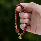 Fortune Jewel Cinnabar Happiness Calm Bracelet