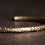 Fortune Jewel Rustic Design Copper Balance Adjustable Cuff Bracelet