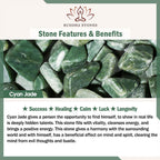 Fortune Jewel Cyan Jade Red Crystal Luck Necklace