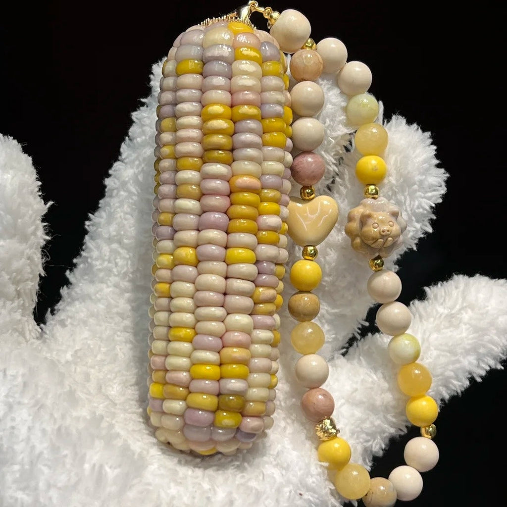 Taro Banana Natural Corn Ornament for Stress Relief