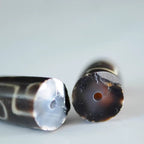 Dzi Bead Pendant Agate, Length 38mm and Width 11.5, Random Style
