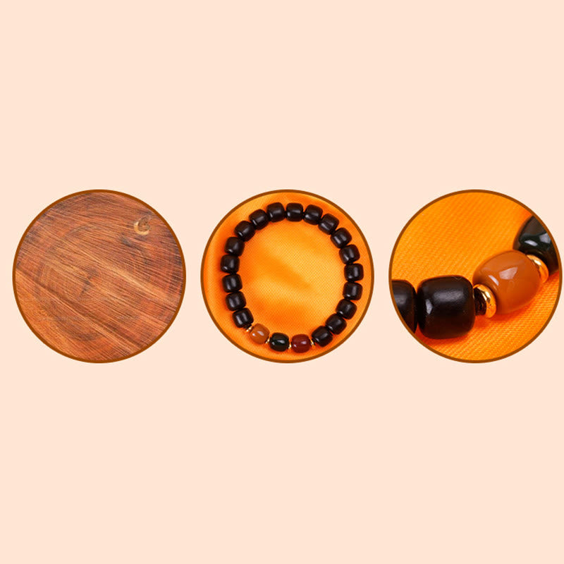 Fortune Jewel Ebony Wood Rosewood Peace Balance Bracelet