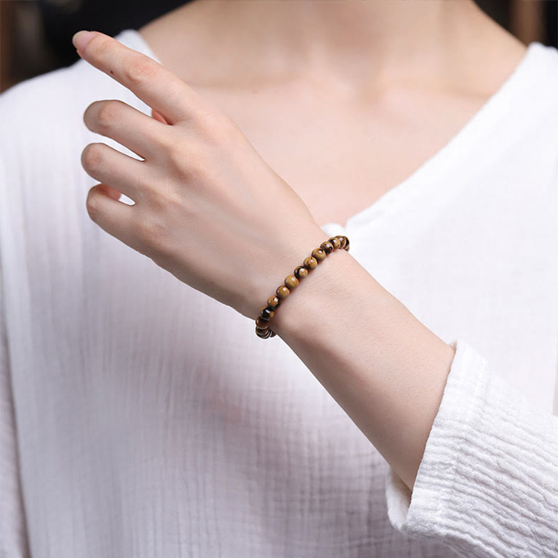 Fortune Jewel 925 Sterling Silver Natural Golden Sea Willow Zakiram Goddess of Wealth Lucky fortune Fu Character Success Bracelet