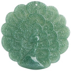 Fortune Jewel Natural Jade Peacock Luck Prosperity Necklace Pendant