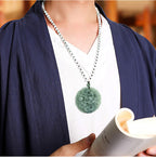 Fortune Jewel Chinese Zodiac Dragon Jade Fortune Necklace String Pendant Fortune Jewel