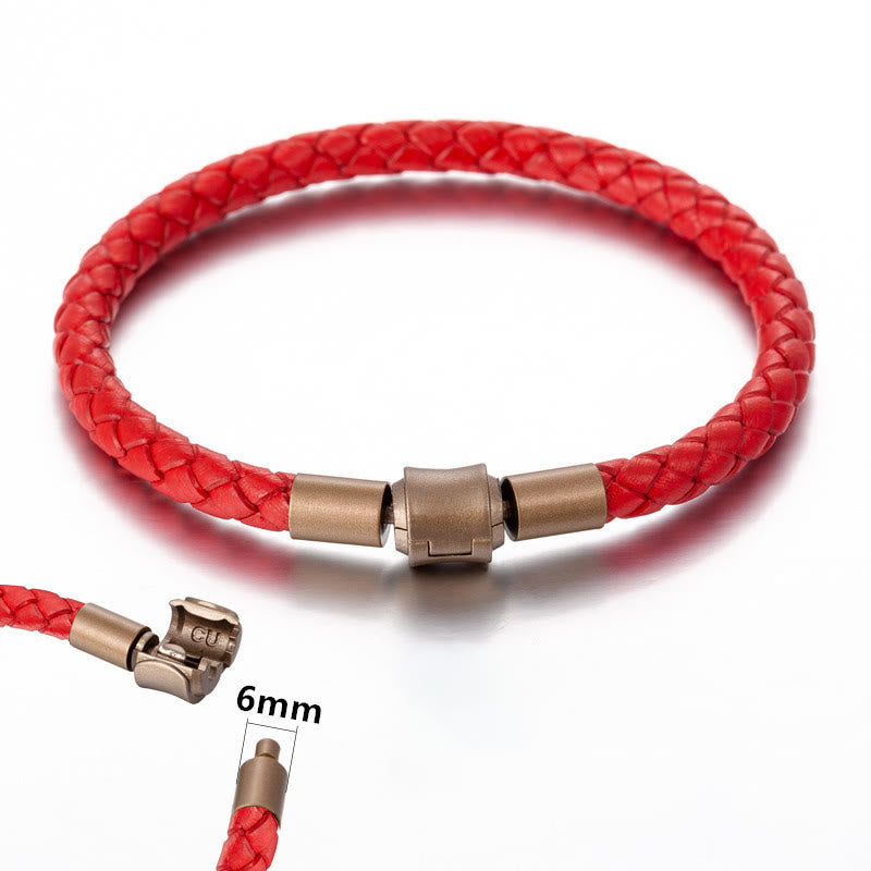 Fortune Jewel Vintage Leather Rope Luck Braid String Bracelet