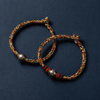 Fortune Jewel 925 Sterling Silver Tibet Handmade Om Mani Padme Hum Luck Protection King Kong Knot Braided Bracelet - Fortune Jewel