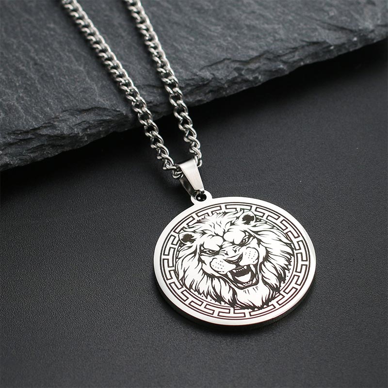 Fortune Jewel Animal Titanium Steel Chain Necklace Protection Pendant