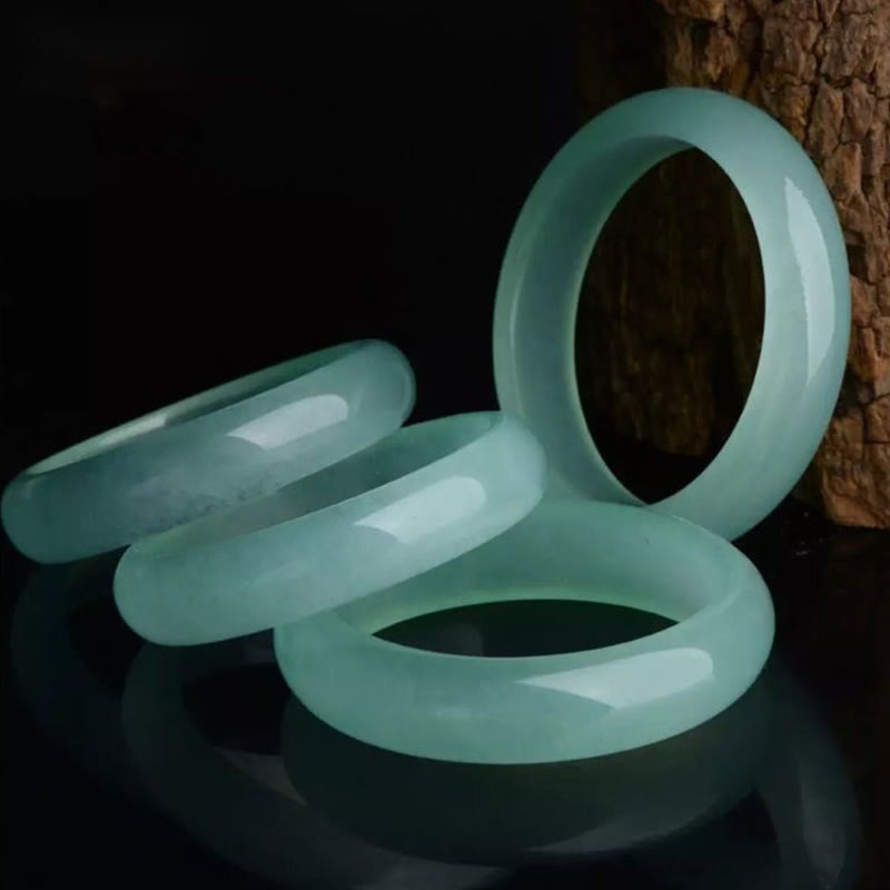 Fortune Jewel Natural Jade Luck Healing Prosperity Bangle Bracelet