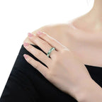 Fortune Jewel Natural Green Jade Luck Abundance Ring