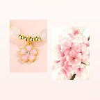 Fortune Jewel 925 Sterling Silver Hetian White Jade Cherry Blossom Protection Bracelet