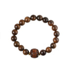 Fortune Jewel Rosewood Auspicious Clouds Totem Fu Character Bamboo Pattern Warmth Bracelet