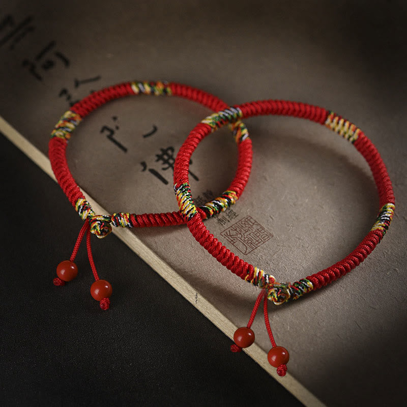 Fortune Jewel Five Colors King Kong Knot String Protection Luck Bracelet