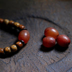 Fortune Jewel Tibetan Bodhi Seed Amber Dzi Bead Agate Zakiram Goddess of Wealth Beads Triple Wrap Bracelet