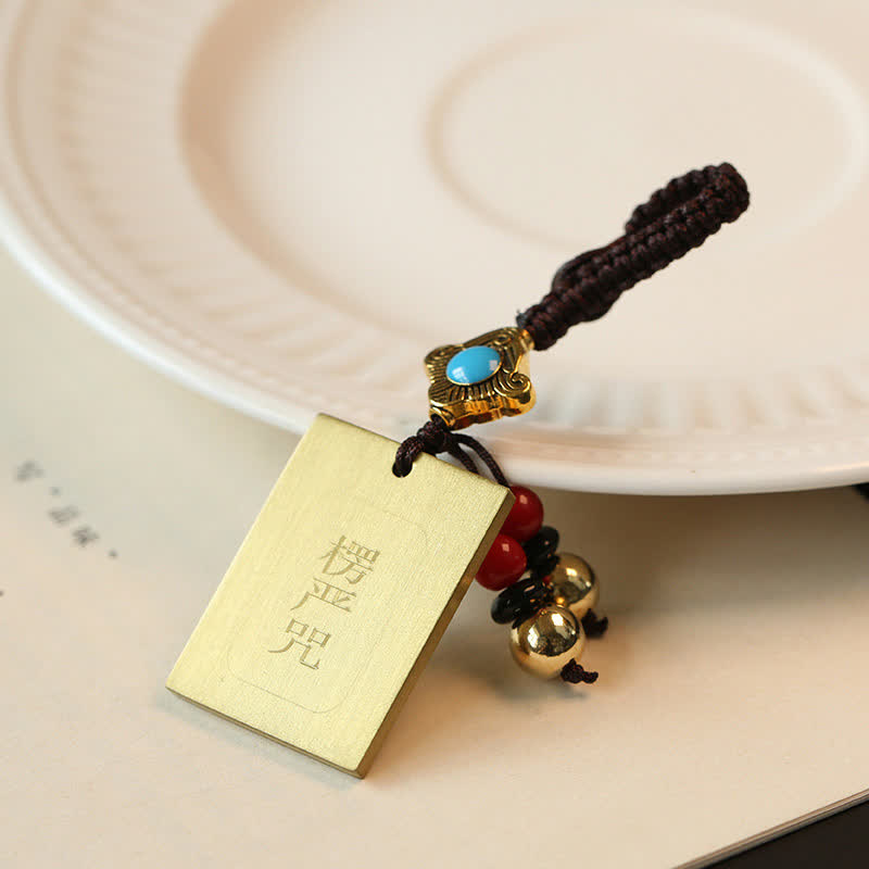 Fortune Jewel Feng Shui Yin Yang Bagua Wenchang Pen Pagoda Prayer Wheel Keychain Fortune Jewel