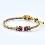Fortune Jewel Handmade Dunhuang Color Luck Braid String Bracelet