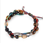 Fortune Jewel 925 Sterling Silver Tiger's Eye Bodhi Seed Handmade Courage Bracelet