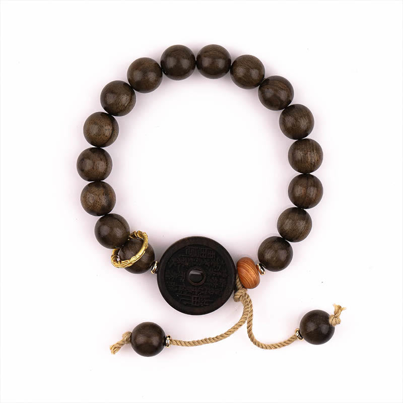 Fortune Jewel Ebony Wood Mountain Ghosts Spend Money Balance Bracelet