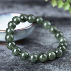 Fortune Jewel Natural Green Crystal Blessing Wealth Bracelet
