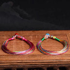 Fortune Jewel Tibetan Handmade Five Colorful Thread Dragon Boat Festival Protection Adult Child String Bracelet